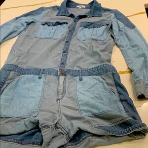 PAIGE Blue Denim Jumpsuit